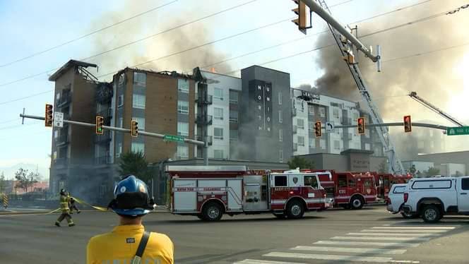 Community fire relief near Murray / Midvale